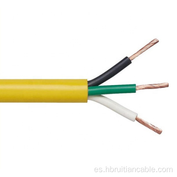 Cable de alimentación de aislamiento de PVC conductor de cobre varado